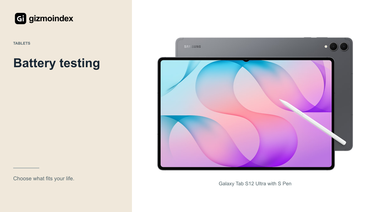Battery testing: Galaxy Tab S12 Ultra with S Pen