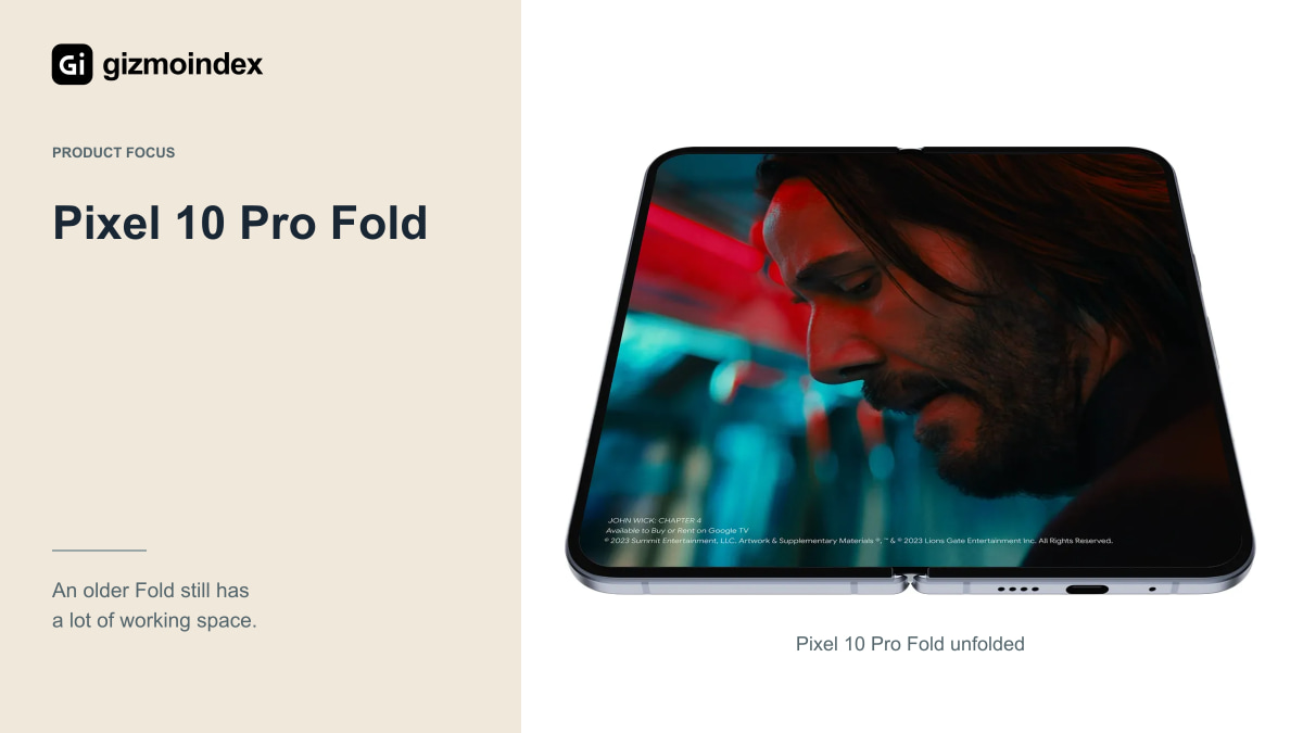 Pixel 10 Pro Fold: Google Pixel 10 Pro Fold unfolded