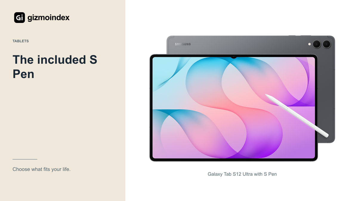 The included S Pen: Galaxy Tab S12 Ultra with S Pen