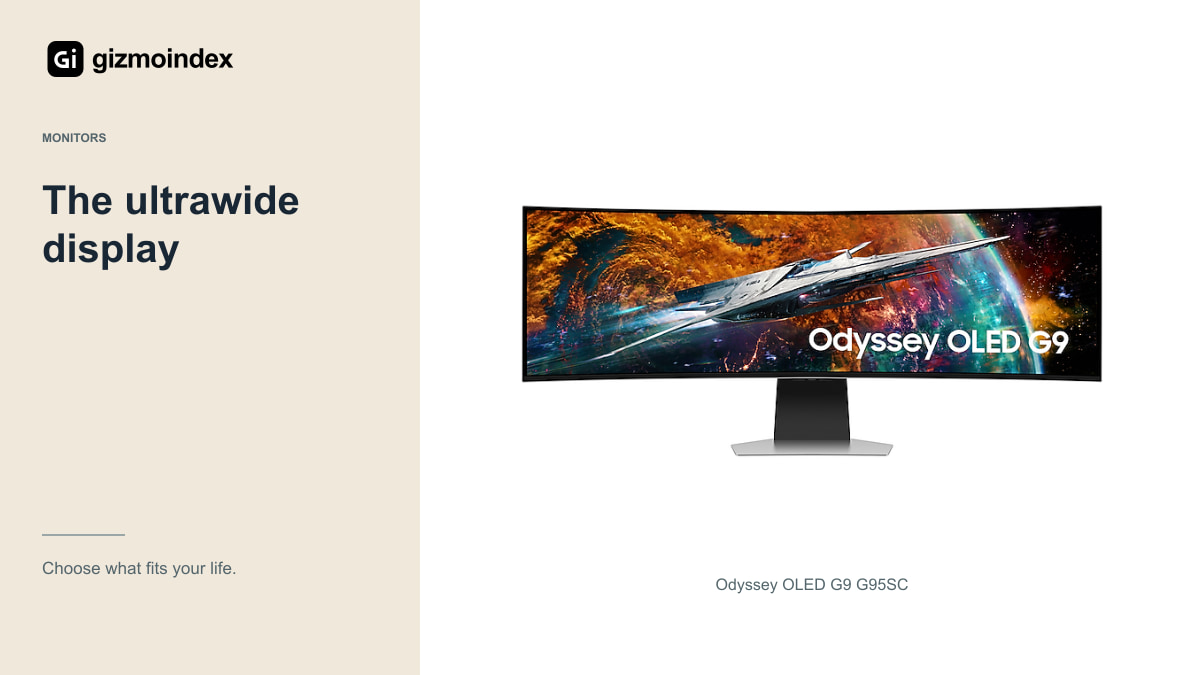 The ultrawide display: Odyssey OLED G9 G95SC