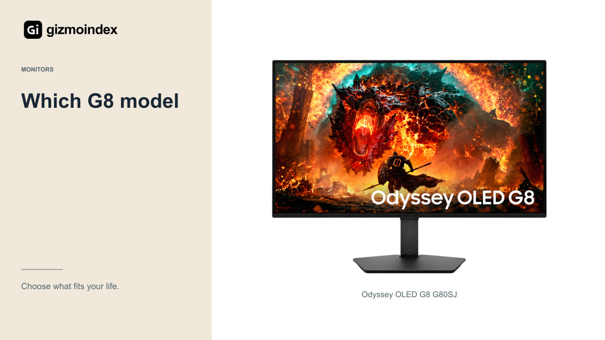 Which G8 model: Odyssey OLED G8 G80SJ