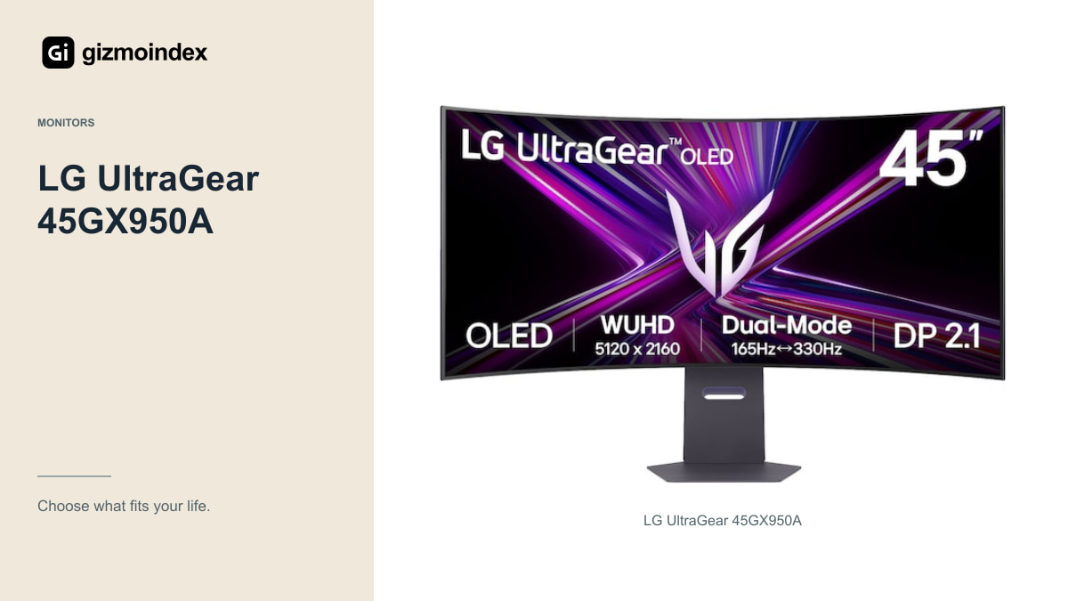LG UltraGear 45GX950A: LG UltraGear 45GX950A
