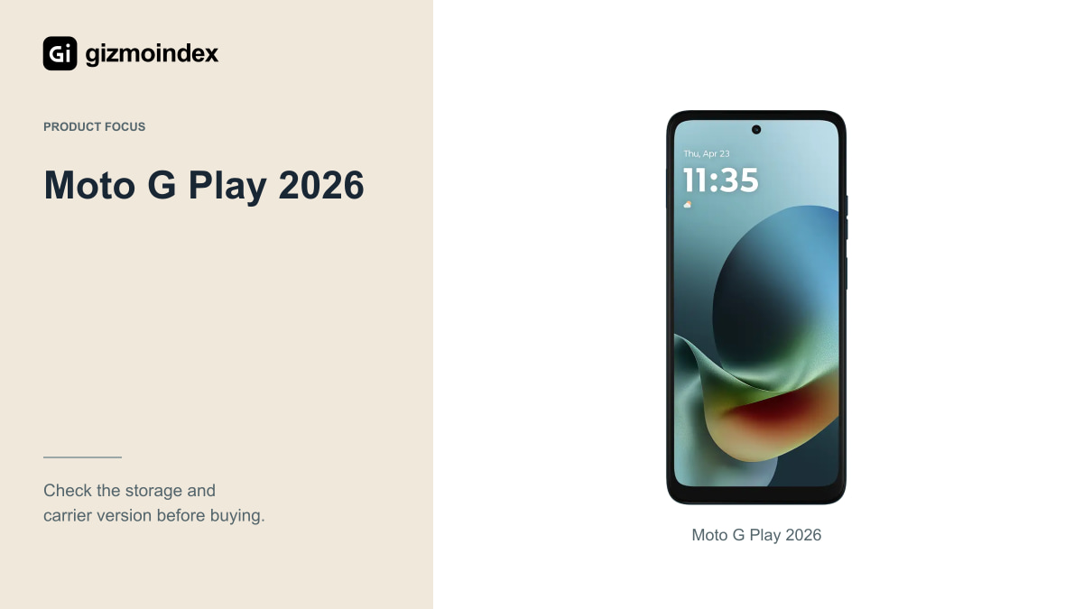 Moto G Play 2026: Motorola Moto G Play 2026