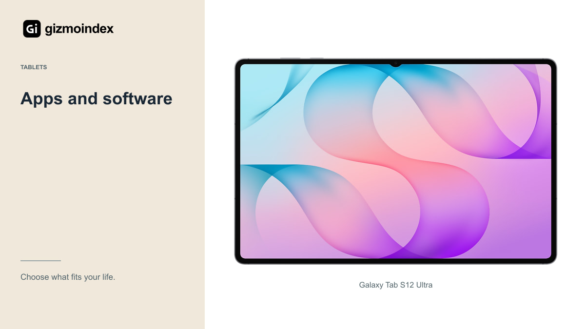 Apps and software: Galaxy Tab S12 Ultra