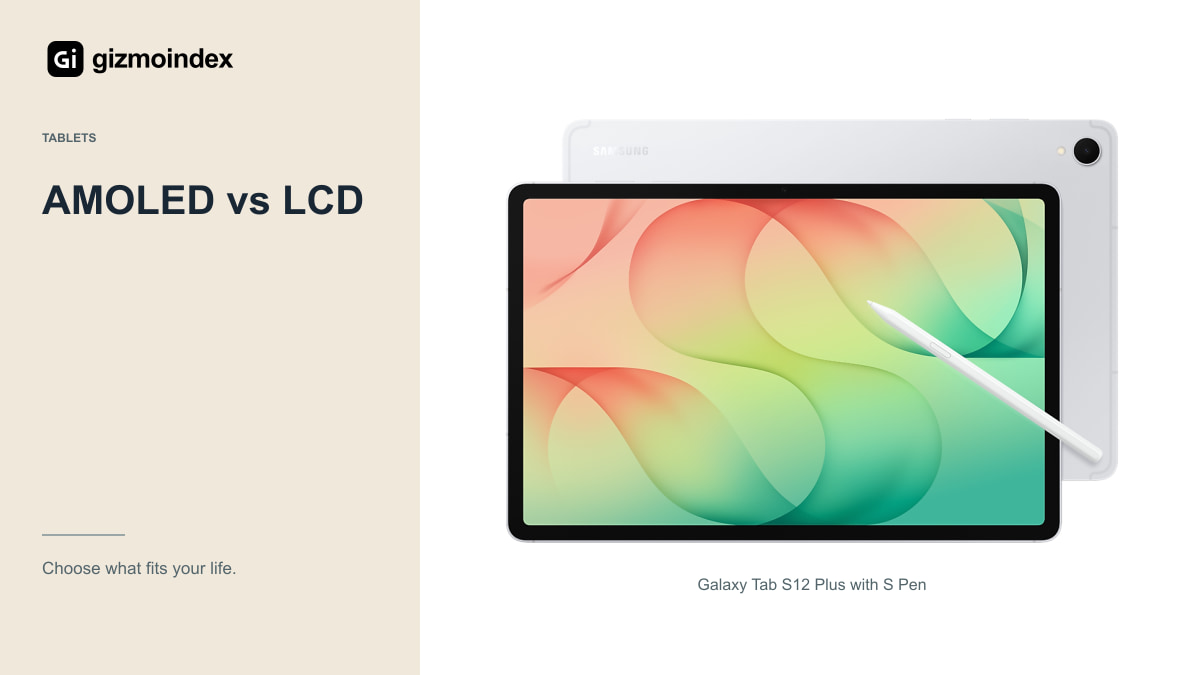 AMOLED vs LCD: Galaxy Tab S12 Plus with S Pen