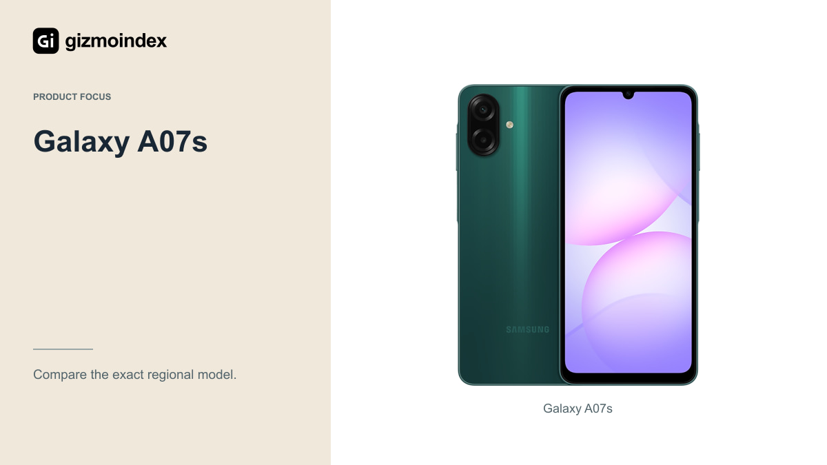 Galaxy A07s: Samsung Galaxy A07s