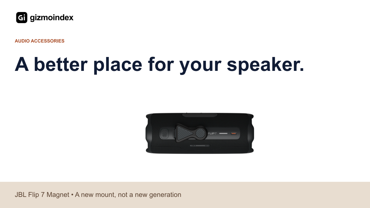 JBL Flip 7 Magnet is a mounting accessory, not a completely new speaker