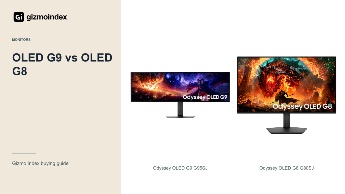 Samsung Odyssey OLED G9 vs G8: Which Should You Buy?